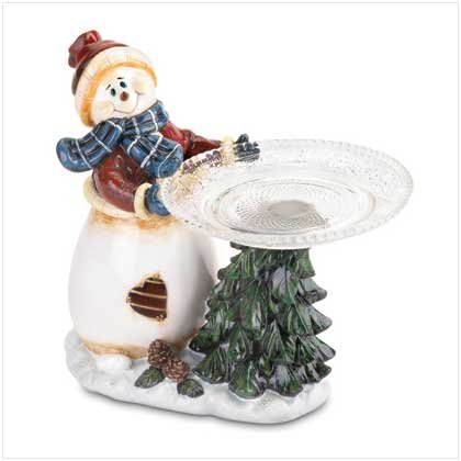 SNOWMAN TREE PLATE HOLDER