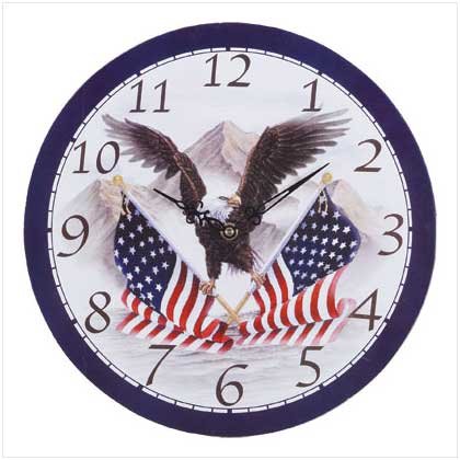 SOARING EAGLE WALL CLOCK