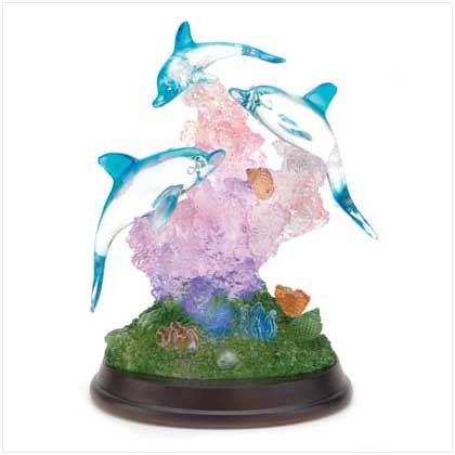 LIGHT-UP DOLPHIN SCULPTURE