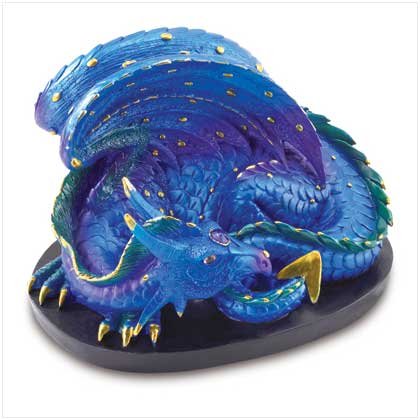 SAPPHIRE DRAGON FIGURINE