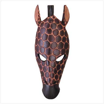 GIRAFFE MASK WALL PLAQUE