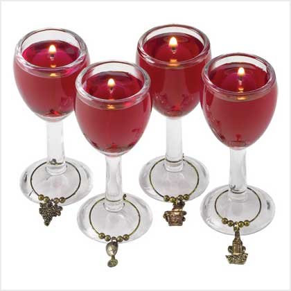 MINI WINEGLASS GEL CANDLES