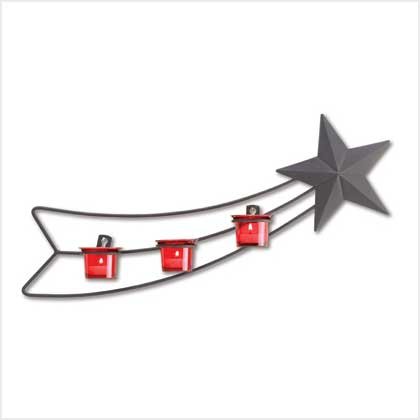 SHOOTING STAR WALL CANDLEHOLDER