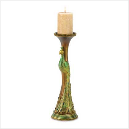PEACOCK CANDLEHOLDER