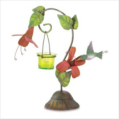 HUMMINGBIRD CANDLEHOLDER