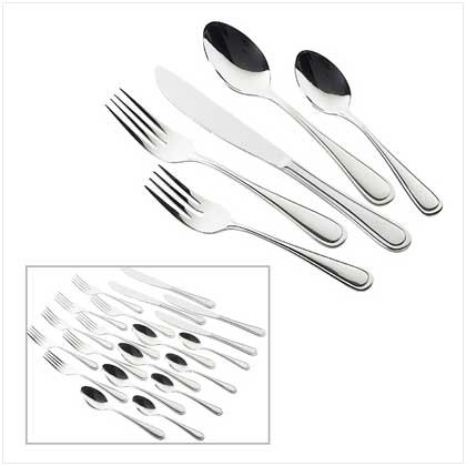 SIMPLY SERENITY 20-PC FLATWARE