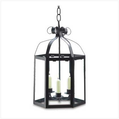 METAL TAPER CANDLE LANTERN