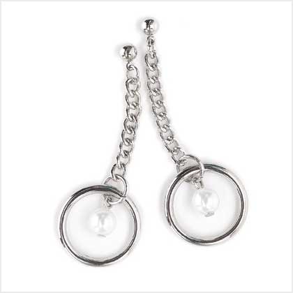 PEARL HOOP EARRINGS