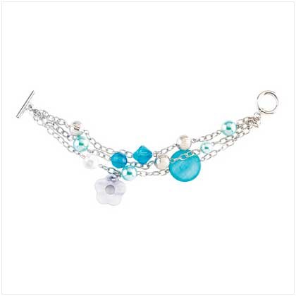 BEJEWELED BLUE BRACELET