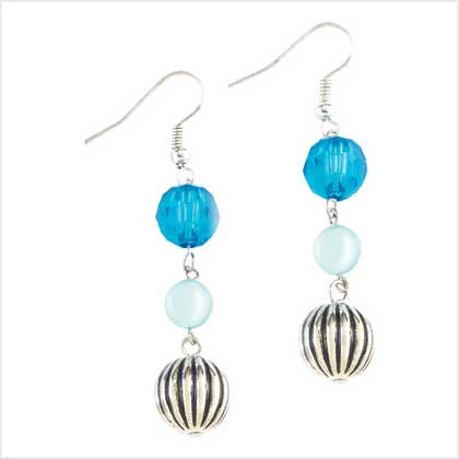 BEJEWELED BLUE EARRINGS