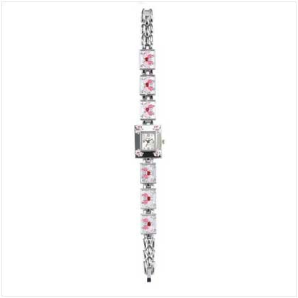 PINK BUTTERFLY LADY'S WATCH