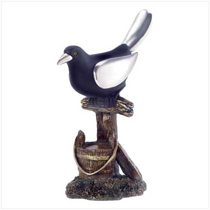 METALLIC BIRD FIGURINE