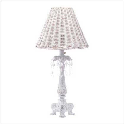 CRYSTAL-ACCENTED COLUMN LAMP