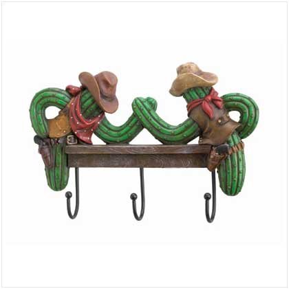 COWBOY CACTUS WALL HANGER