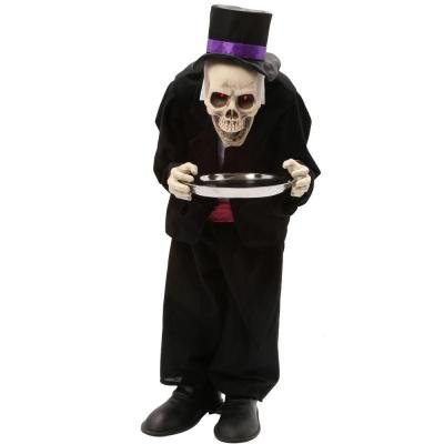 Halloween Animated Skeleton Butler (3 ft.)