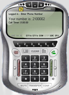 X-PRO VOIP Softphone -- Fully Function, 6 lines Version