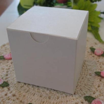 Cube Box 2 3/8" White Matte - 10 Pack