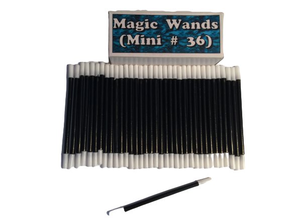 36 MINI MAGIC WANDS Multi Color Tiny 4" Pack Plastic Magician Trick Set Toy Gift