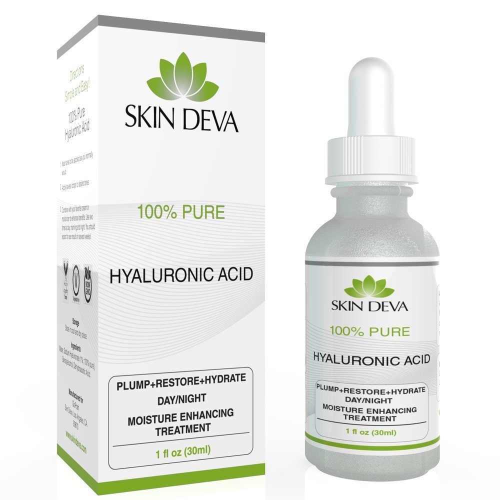 Hyaluronic Acid Serum 100% Pure - For all types of skin - Best Moisturizing Serum - 1 oz
