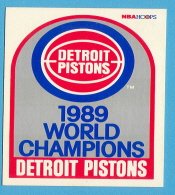 1989 Hoops card #353 Detroit Pistons ''World Champions''