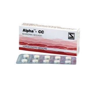 Alpha CC for Chronic Cough 80 Tablets Schwabe Homeopathy