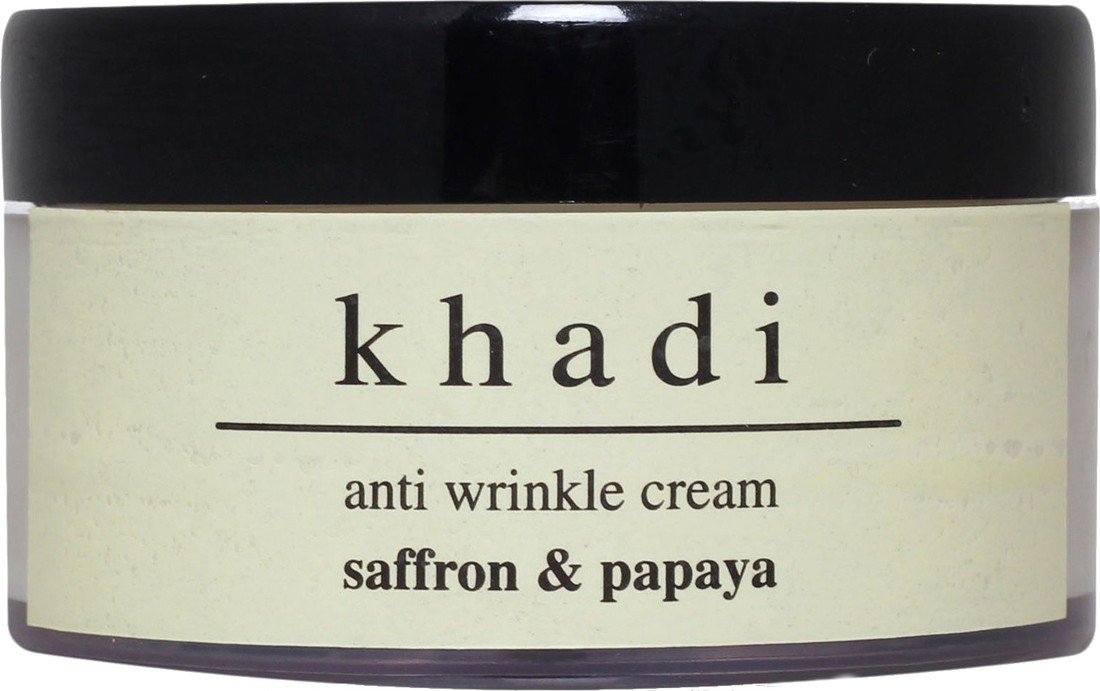 Khadi Herbal Anti Wrinkle Saffron & Papaya Cream 100 gms