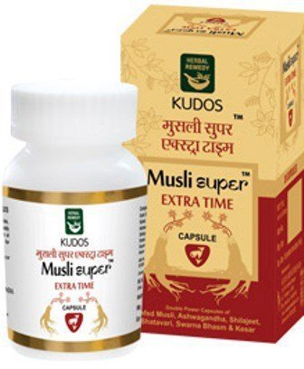 Kudos Ayurveda Musli Super Extra Time Capsule, 30 capsules