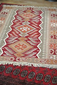 4X6 Amazing Hand Knotted Turkish Muted Vegetable Dye Wool Oriental Rug Kilim