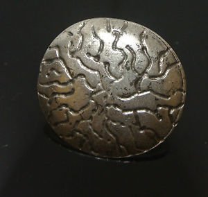 NO STONE SIZE 7.5 OTTOMAN VICTORIAN LATTICE DESIGN TURKISH COPPER ROUND RING