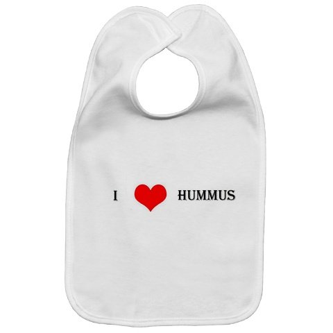 "I Love Hummus" Baby Bib