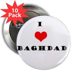 "I love Baghdad" 2.25" Button (10 pack)