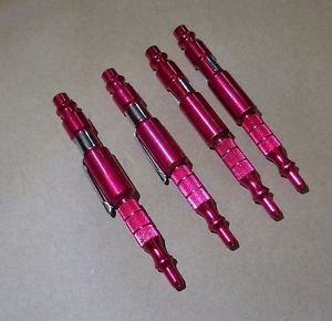 4 AIR BLOW GUNS TOP QUALITY ANODIZED ALUMINIUM RUST PROOF LEAK PROOF LIGHTWEIGHT