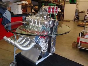HEMI ENGINE TABLE CUSTOM HAND MADE ONE OF A KIND AWESOME DISPLAY OR PARTY TABLE