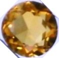 6mm (~0.62ct) Round Brilliant Brazil Citrine