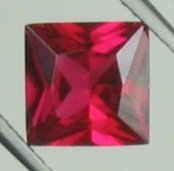 7mm (~1.81ct) Princess Cut Sri Lanka Ruby