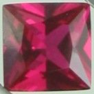 8mm (~2.8ct) Princess Cut Sri Lanka Ruby