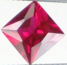 8mm (~2.91ct) Princess Cut Sri Lanka Ruby