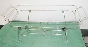 Set of 4 Chrome Chafer Food Warmer Wire Frame Stand Rack Buffet Chafing Dish