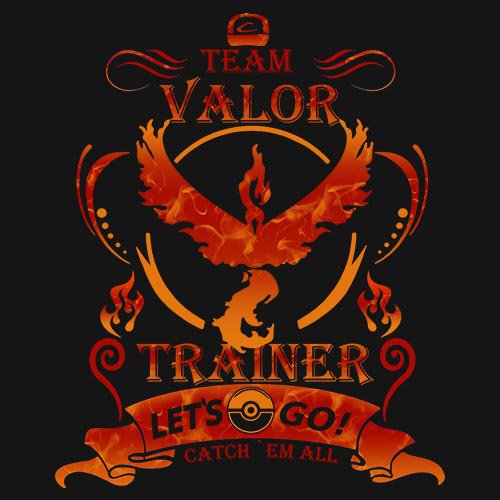 POKEMON - TEAM VALOR!!! t-shirt
