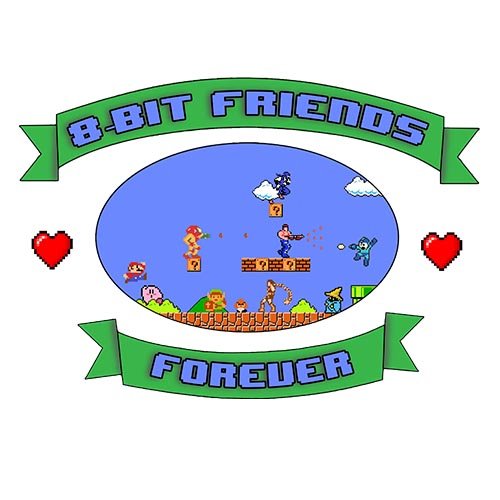 8-bit forever !!! t-shirt