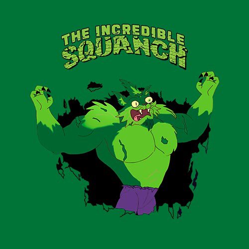 Rick and Morty - SQUANCHY HULK!!! t-shirt- www.shirtdorks.com