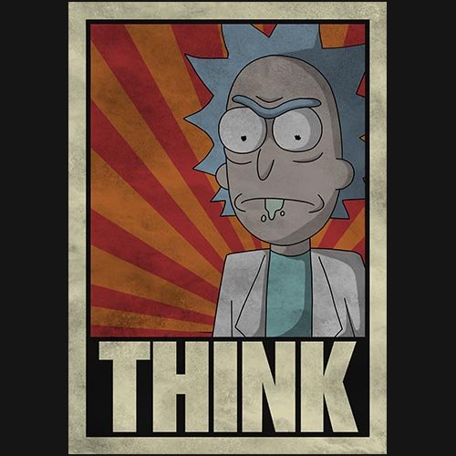 Rick and Morty THINK!!! t-shirt - www.shirtdorks.com