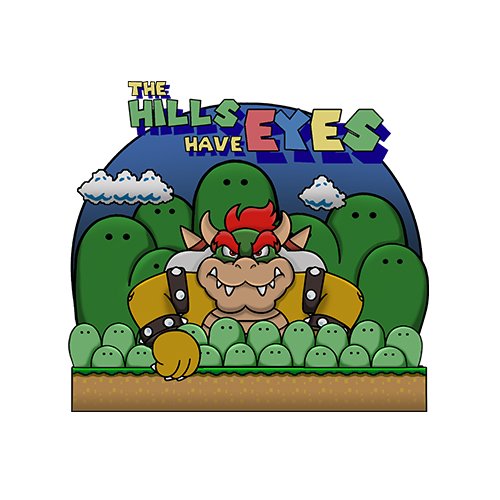 Super Mario - The hills have eyes t-shirt!- www.shirtdorks.com