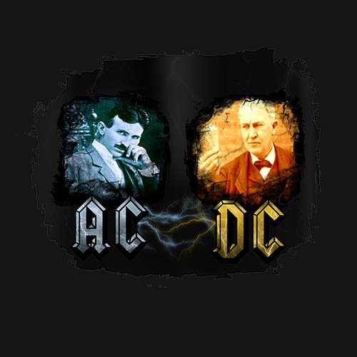 Tesla Edison AC DC - T-Shirt!!!! - www.shirtdorks.com