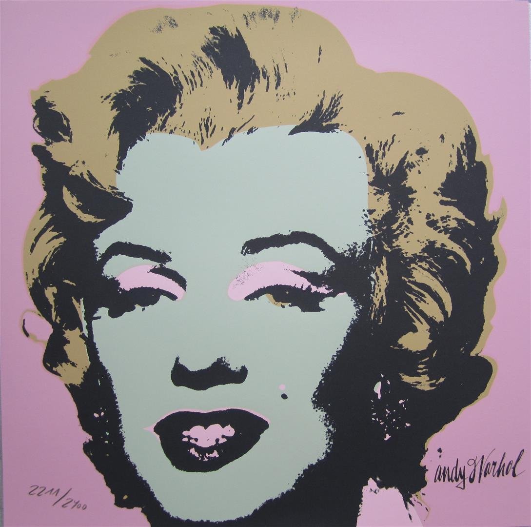Andy Warhol Marilyn Monroe signed numbered lithograph limited authenticated edition
