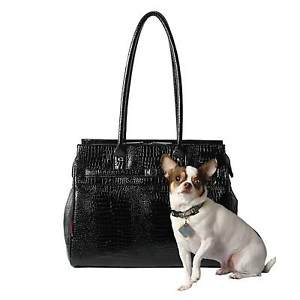 DOG CARRIER DESIGNER PET CARRIER TOTE PURSE CROCO MONACO PETS UP TO 8 LB USA