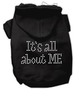 SM DOG HOODIE chihuahua yorkie toy poodle ALL ABOUT ME! DOG SWEATSHIRT USA MADE
