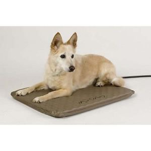MEDIUM DOG BED HEATED OUTDOOR DOG BED ORTHOPEDIC DOG BED 24" WEATHERPROOF BED