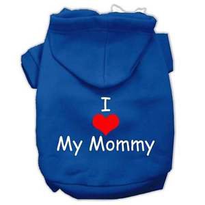 DOG SWEATSHIRT boxer collie dalmatian pit bull DOG MOMMY HOODIE clothes US MADE