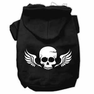 DOG SWEAT SHIRT chihuahua teacup yorkie little DOG HOODIE SKULL biker clothes